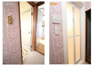 浴室のドア周り