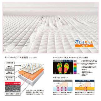 足元が冷ヤッとしない。キレイサーモフロア