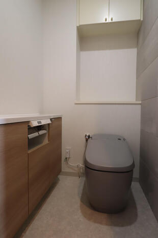 つくば市｜築23年マンション　トイレを上質なインテリア空間に