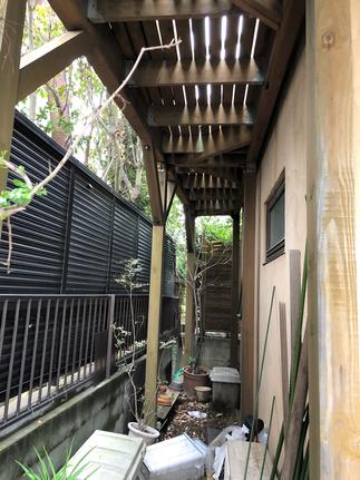 デッキ下施工前