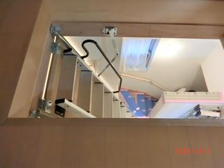 小屋裏から見下ろしたところ