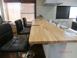 広げられるカウンター