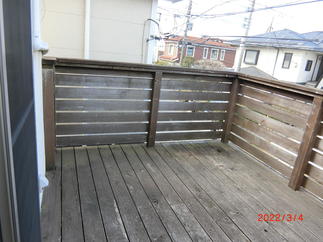 古い時のウッドデッキ