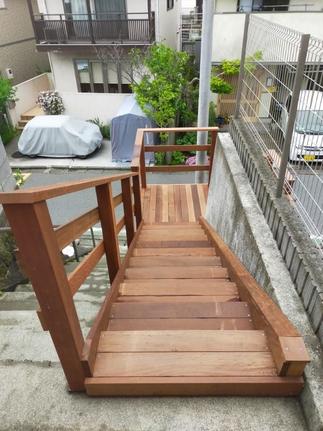 外階段【上から】