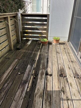 ウッドデッキ施工前