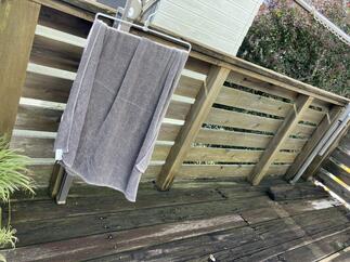 ウッドデッキ施工前