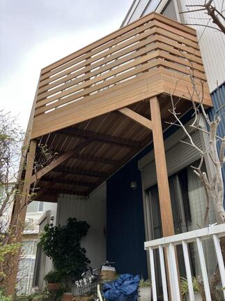 ウッドデッキ施工後