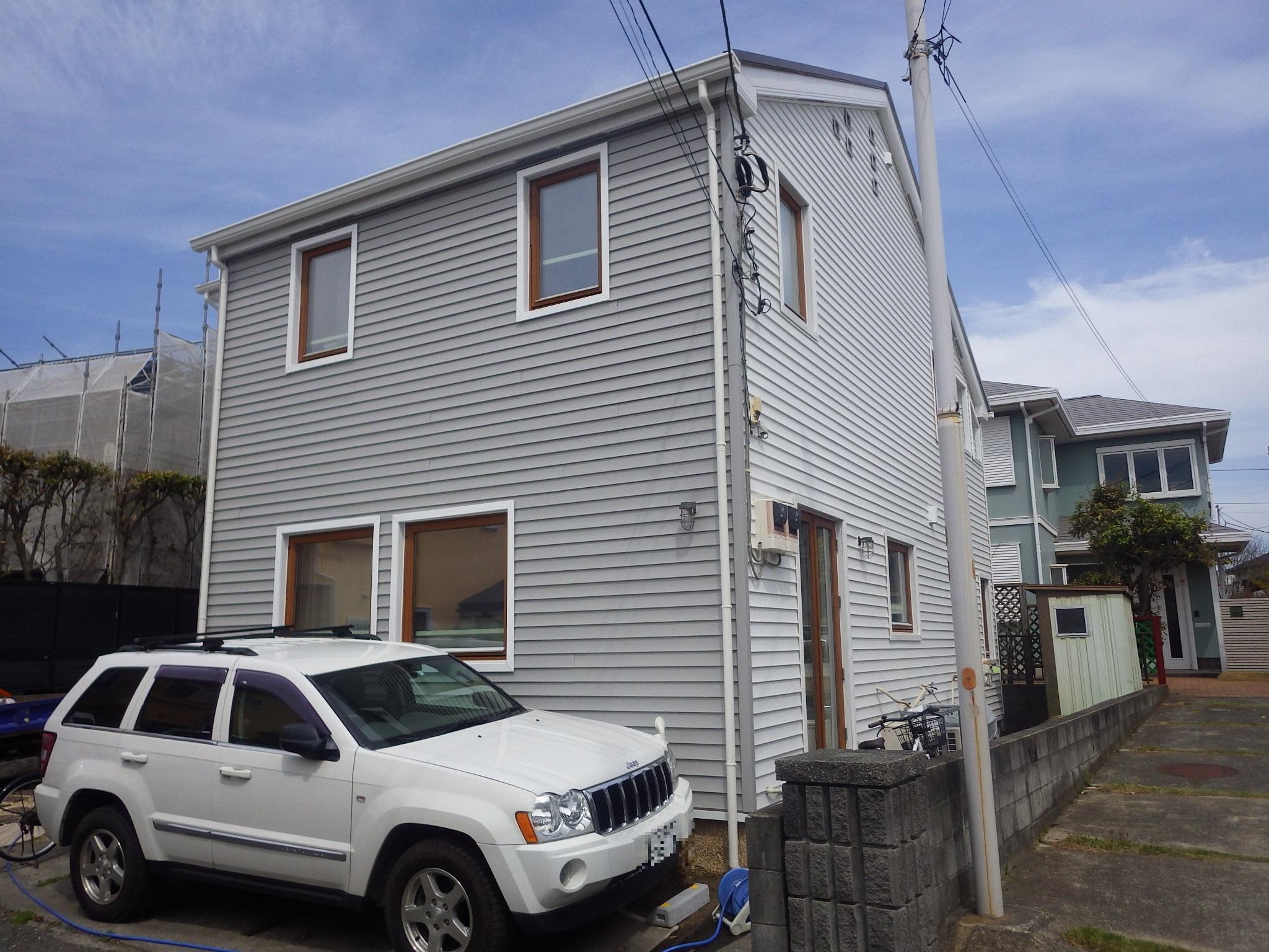 S様邸 外壁樹脂サイディングカバー工法 デッキ交換工事 茅ヶ崎市 大和市