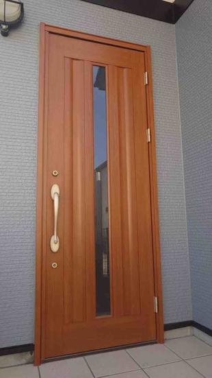 埼玉県三郷市K様邸玄関ドア交換工事が完了しました。リクシル LIXIL リシェント