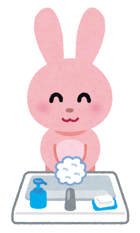 手洗いウサギ