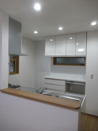 対面キッチンで家族団欒!