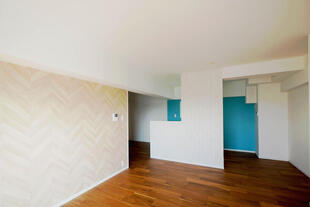 爽やかなブルーを主役に♪カリフォルニアテイストがカッコいいマンションリフォーム（久留米市）【1】