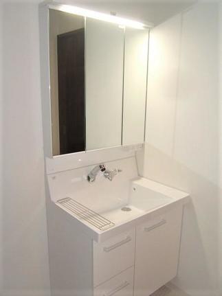 洗面台は家の中へ