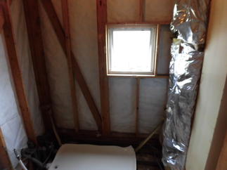 施工中　パンを設置