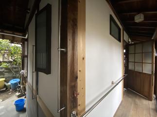 【After】浴室外壁漆喰塗り・モルタル補修・手すり再取付け