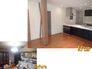 【Before～After】LDK　～システムキッチン アレスタ～
