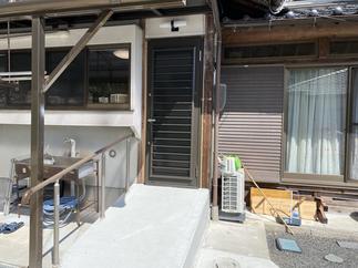 【After】勝手口スロープ・手すり設置