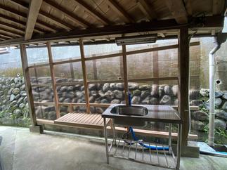 屋外手洗い　AFTER