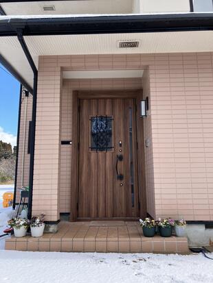 念願の玄関工事