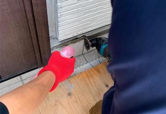 水切り板金を切断