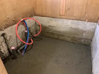 配管、配線土間打設工事