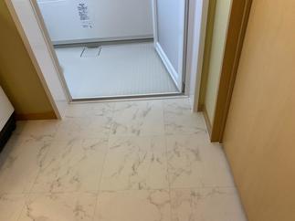 床補修工事・クッションフロア貼り工事