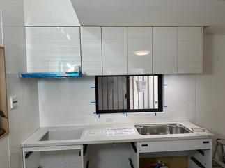 ④　ﾚﾝｼﾞﾌｰﾄﾞ取付と下台取付