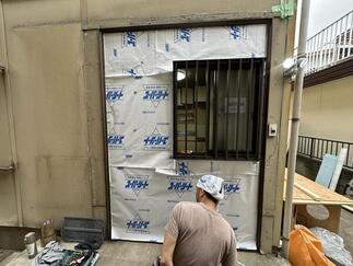 透湿防水シート張り