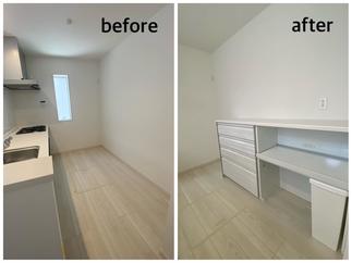 カップボード設置