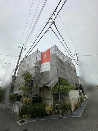 工事中／足場設置