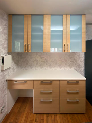 同時に背面カップボードもリフォーム