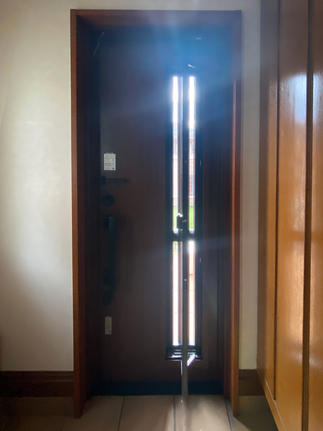 採風デザインでいつも明るく快適な玄関に。