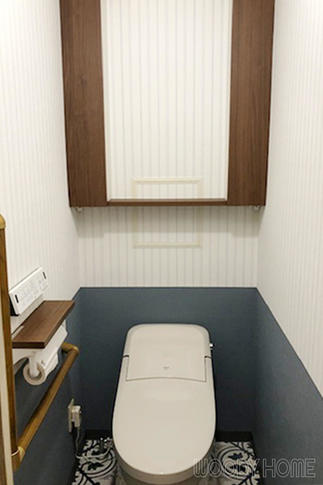 タンクレスになったので収納をつけました