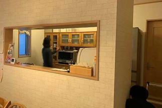 Before キッチンとの開口はキャットウォーク変わりのようでした