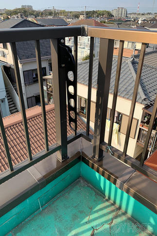 既存手摺りとの融合