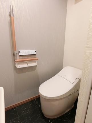 タンクレストイレに手洗い器をプラスお掃除楽々！衛生面も考えたトイレスペース