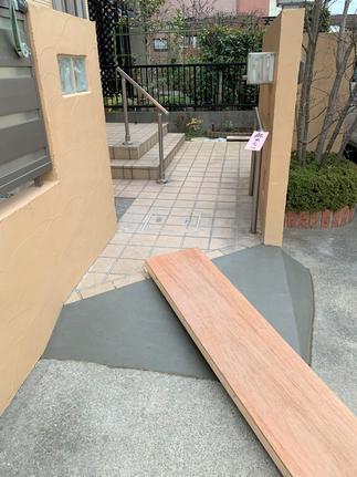 ついに【スロープの土間打ち】