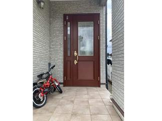 工事前の玄関周り