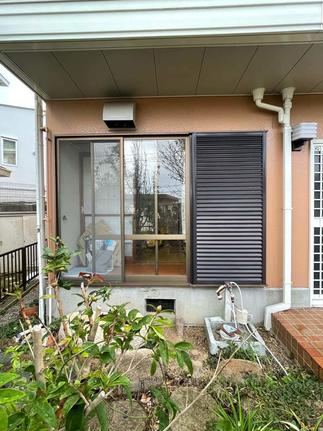 Before【半外空間で物干ししたい】