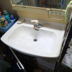 洗面化粧台交換前