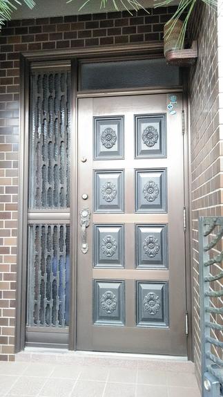 玄関ドア（交換前）