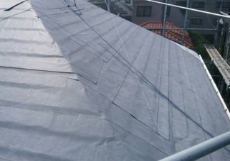 防水シート施工