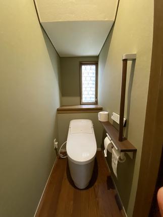 節水型トイレに。