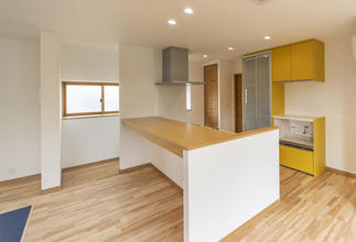 広々としたキッチン。