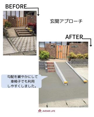 玄関アプローチ