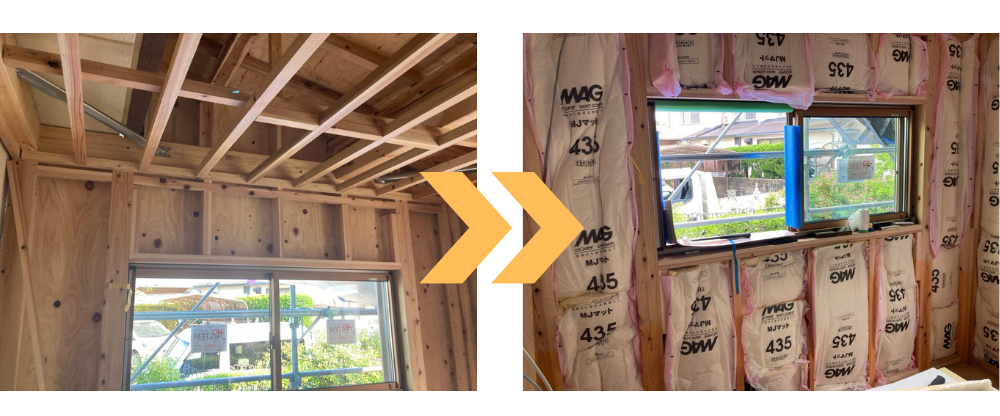 福岡市西区M様邸 断熱リフォーム施工中　壁.png