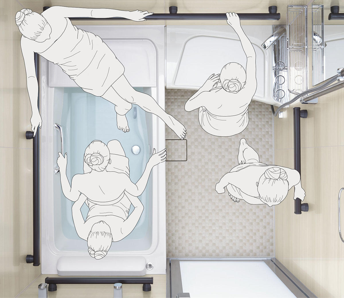 マルチボード浴槽とサポートパックの組合せ例 - Original File.jpeg