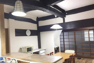 ～漆黒梁のリビングダイニング～