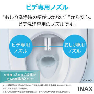リクシルトイレが選ばれる理由①