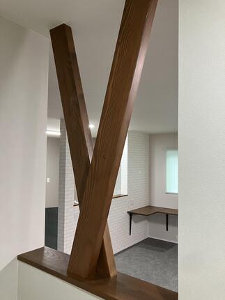 リビング化粧筋交い（工事後）